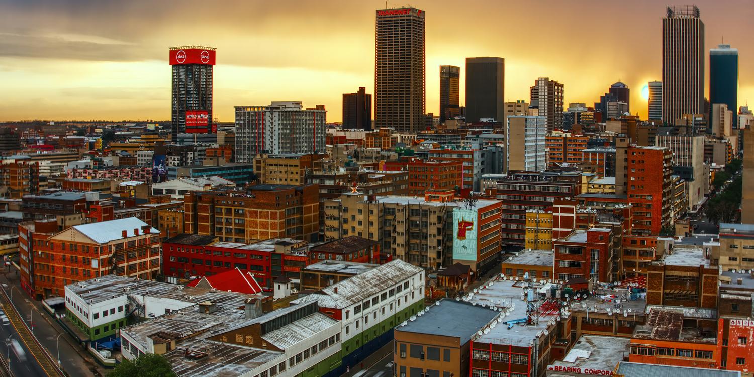 Background image of Johannesburg