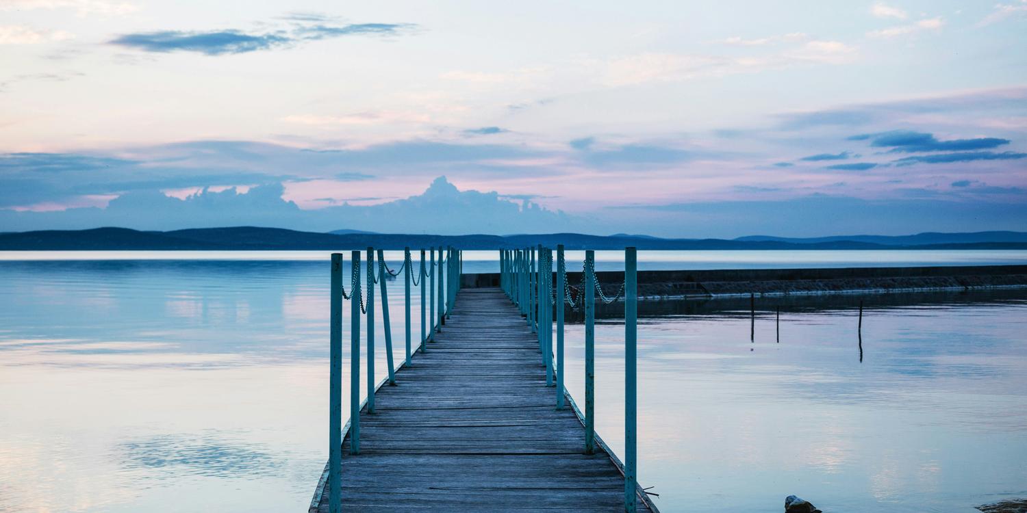 Background image of Lake Balaton