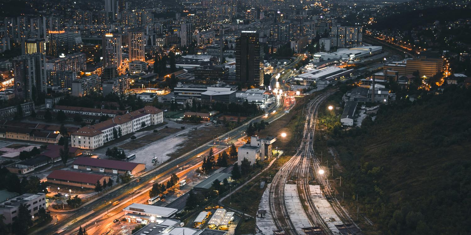 Background image of Sarajevo