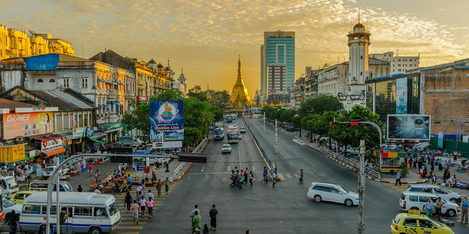 Background image of Yangon